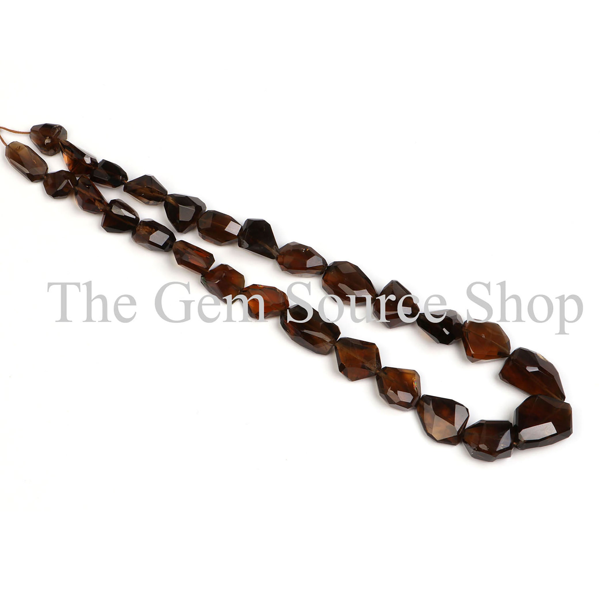 Whisky Quartz Faceted Nugget Shape Beads TGS-2183