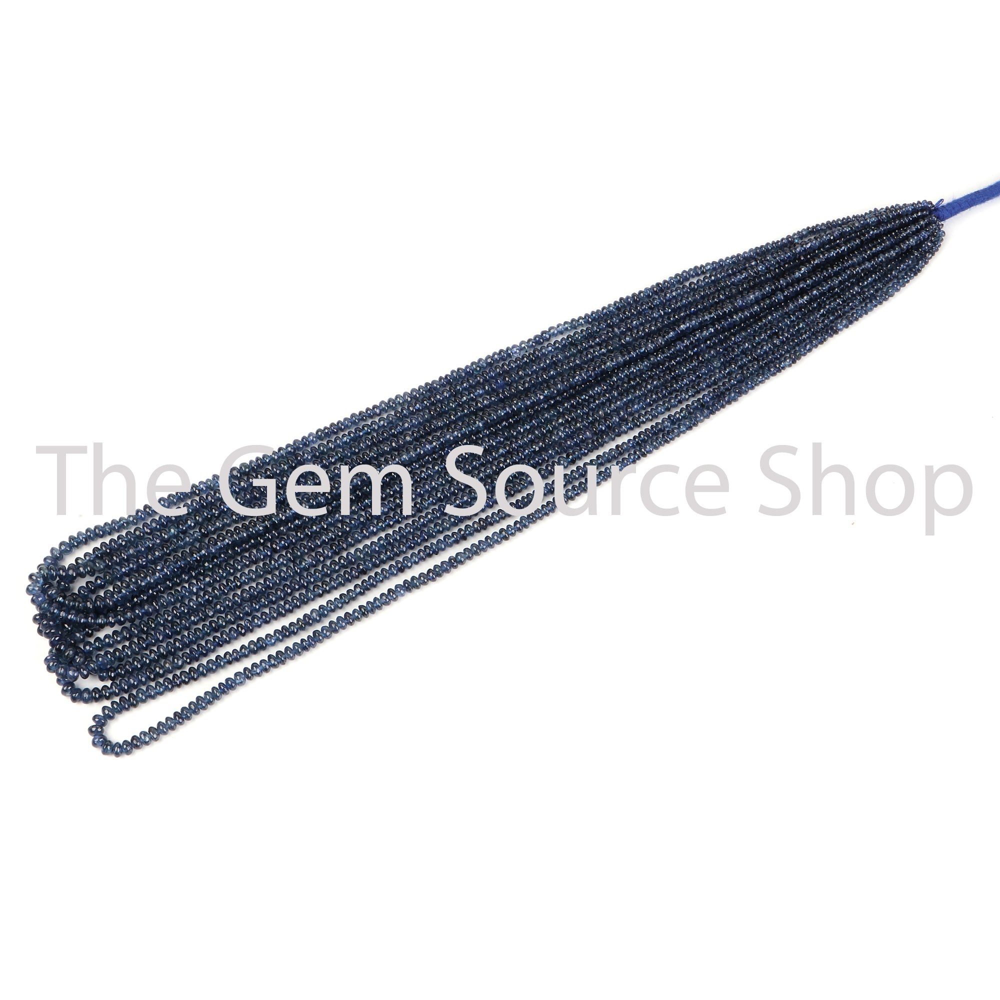 Burma Sapphire Smooth Rondelle Shape Beads TGS-2233