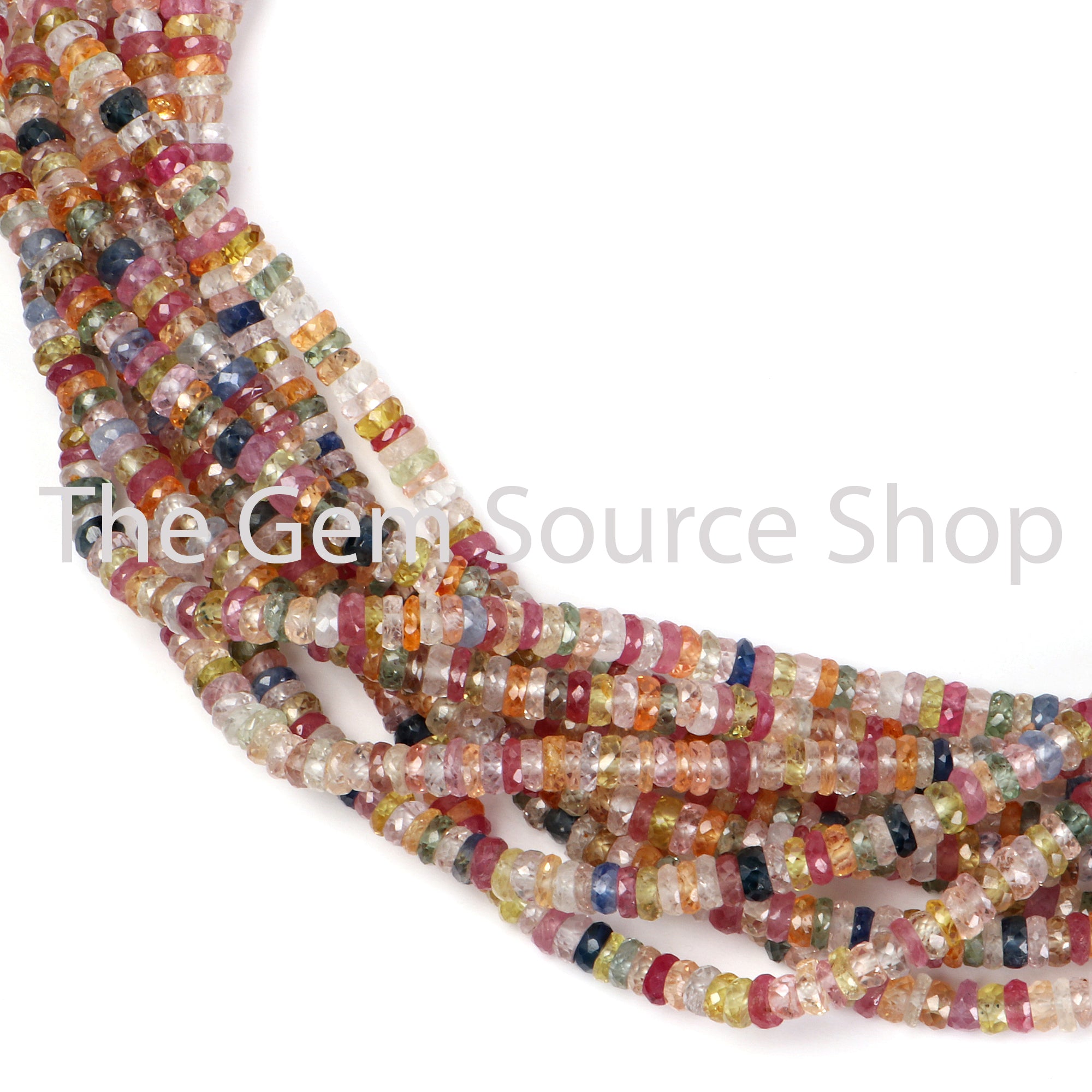 Multi Disco Sapphire Beads, Sapphire Tyre Shape Beads, Sapphire Faceted Beads, Sapphire Gemstone Beads, Sapphire Beads