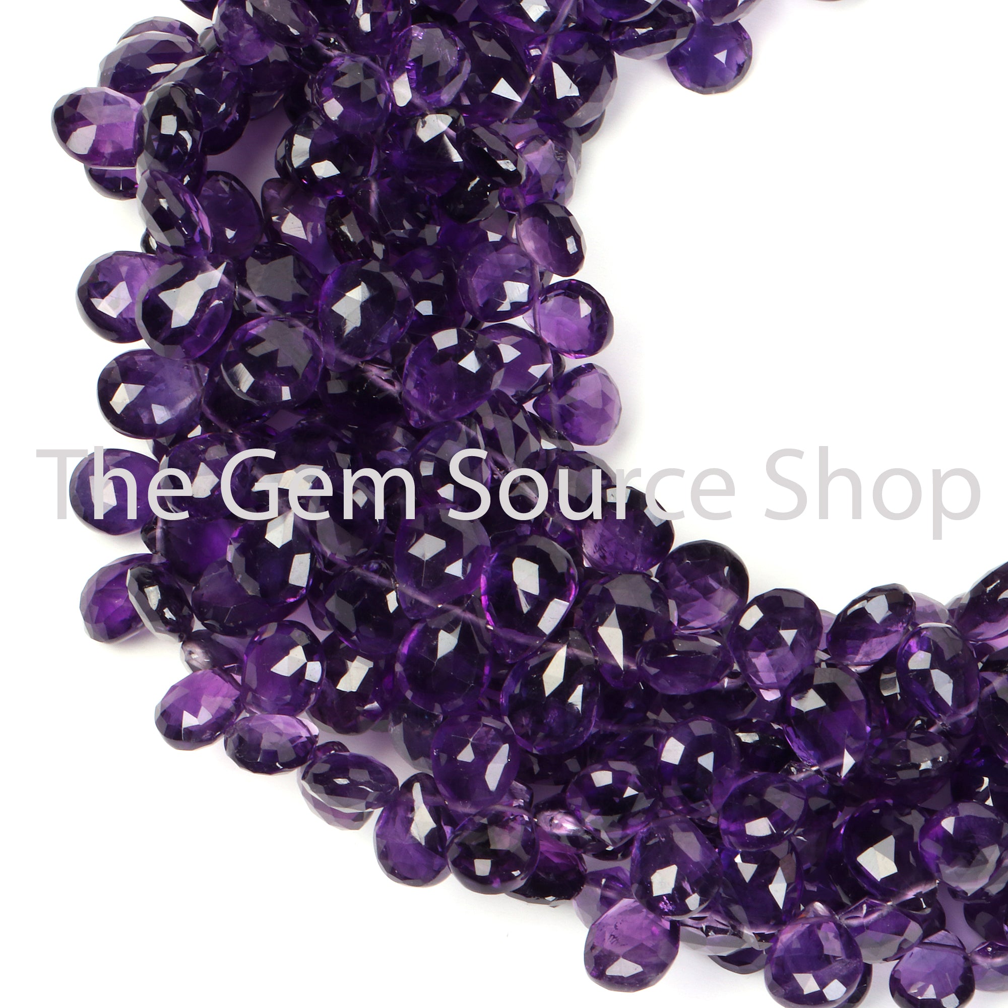 Amethyst Beads, Amethyst Pear Shape Beads, Amethyst Faceted Beads, Amethyst Gemstone Beads
