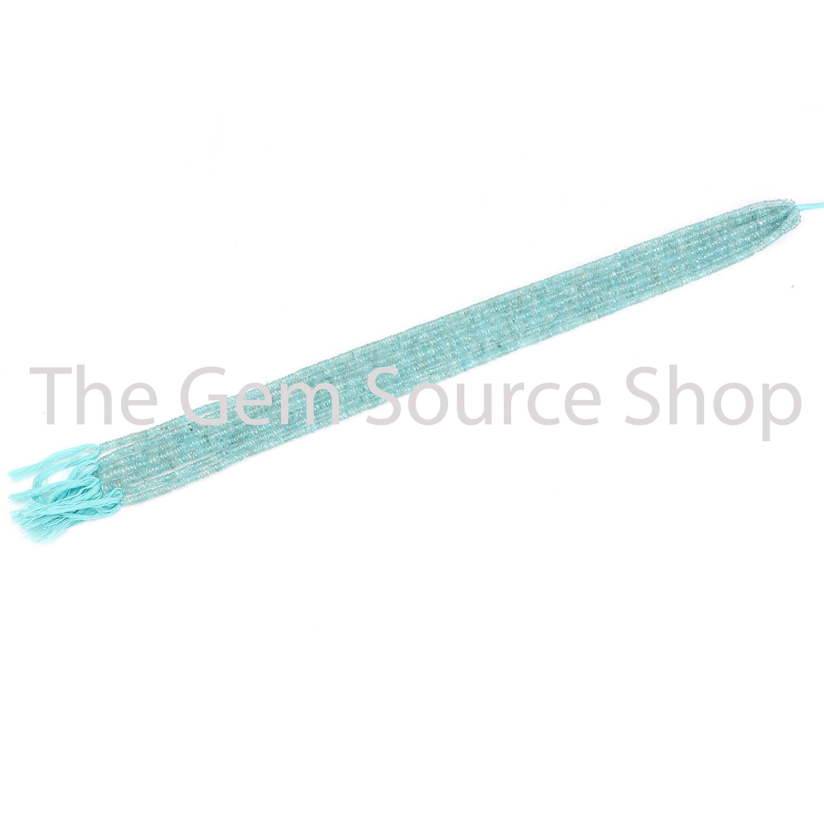 Genuine Aquamarine Faceted Tyre Shape Gemstone Beads TGS-2401