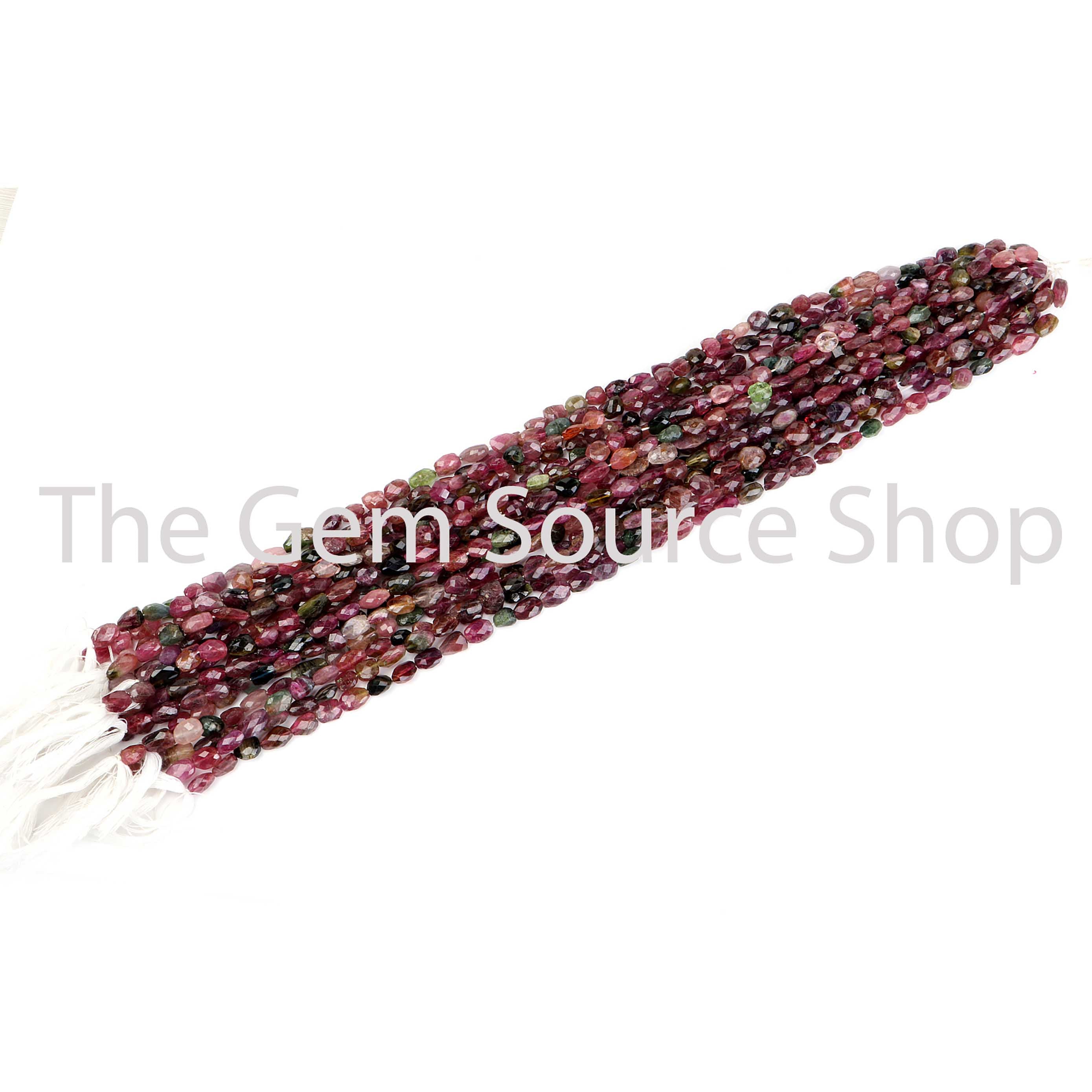 Multi Tourmaline Faceted Nuggets Shape Gemstone Beads TGS-2406