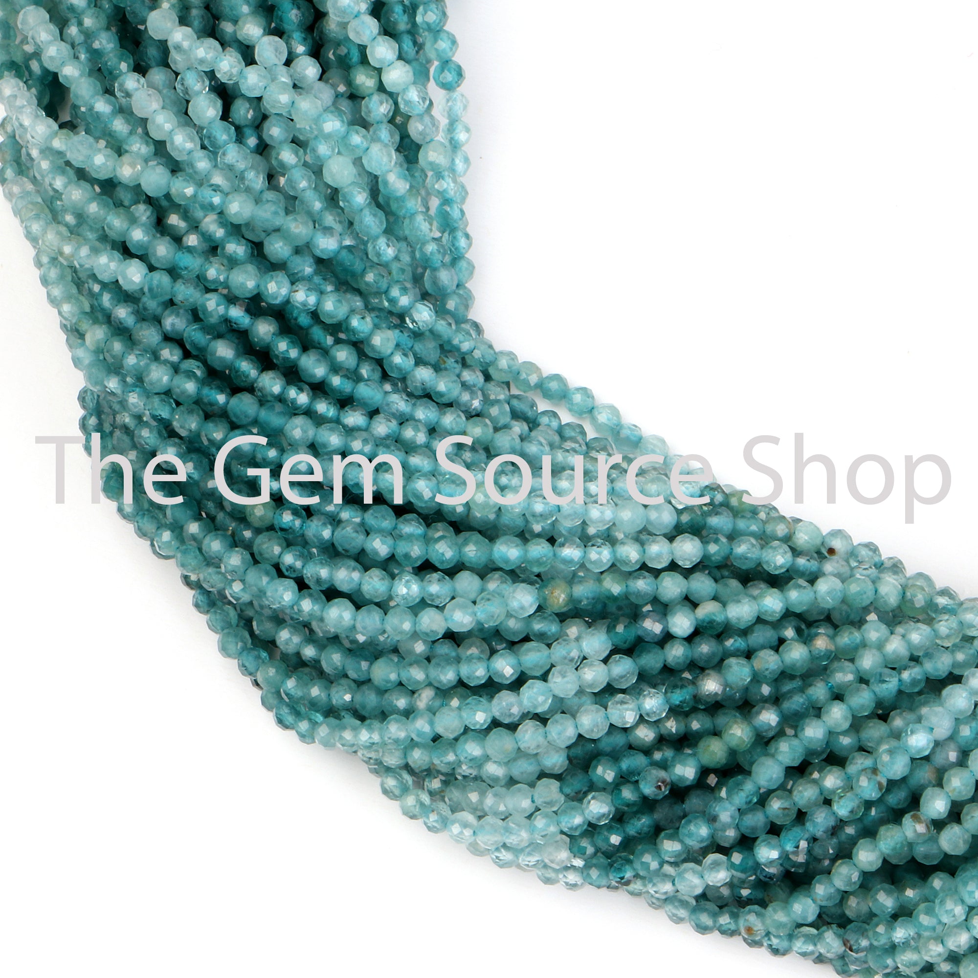 Natural Grandidierite Faceted Rondelle Shape Beads TGS-2449