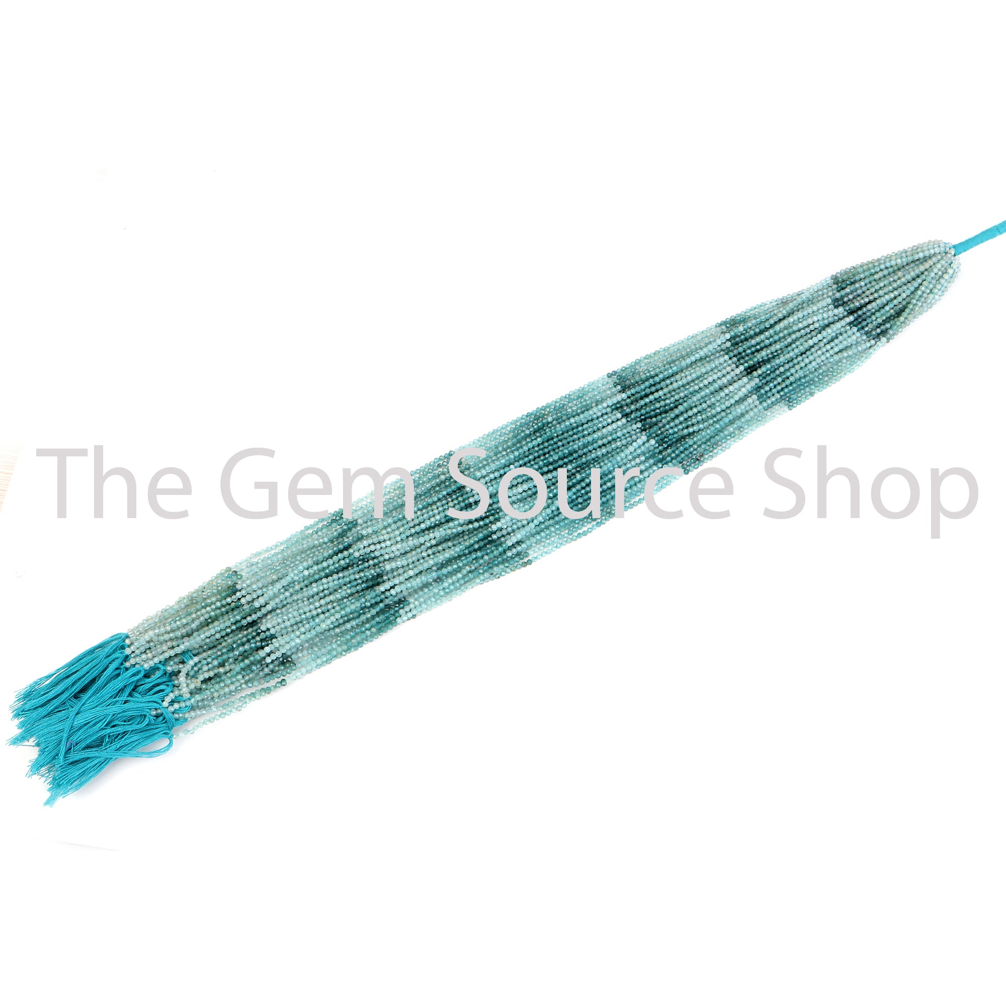 Natural Grandidierite Faceted Rondelle Shape Beads TGS-2449