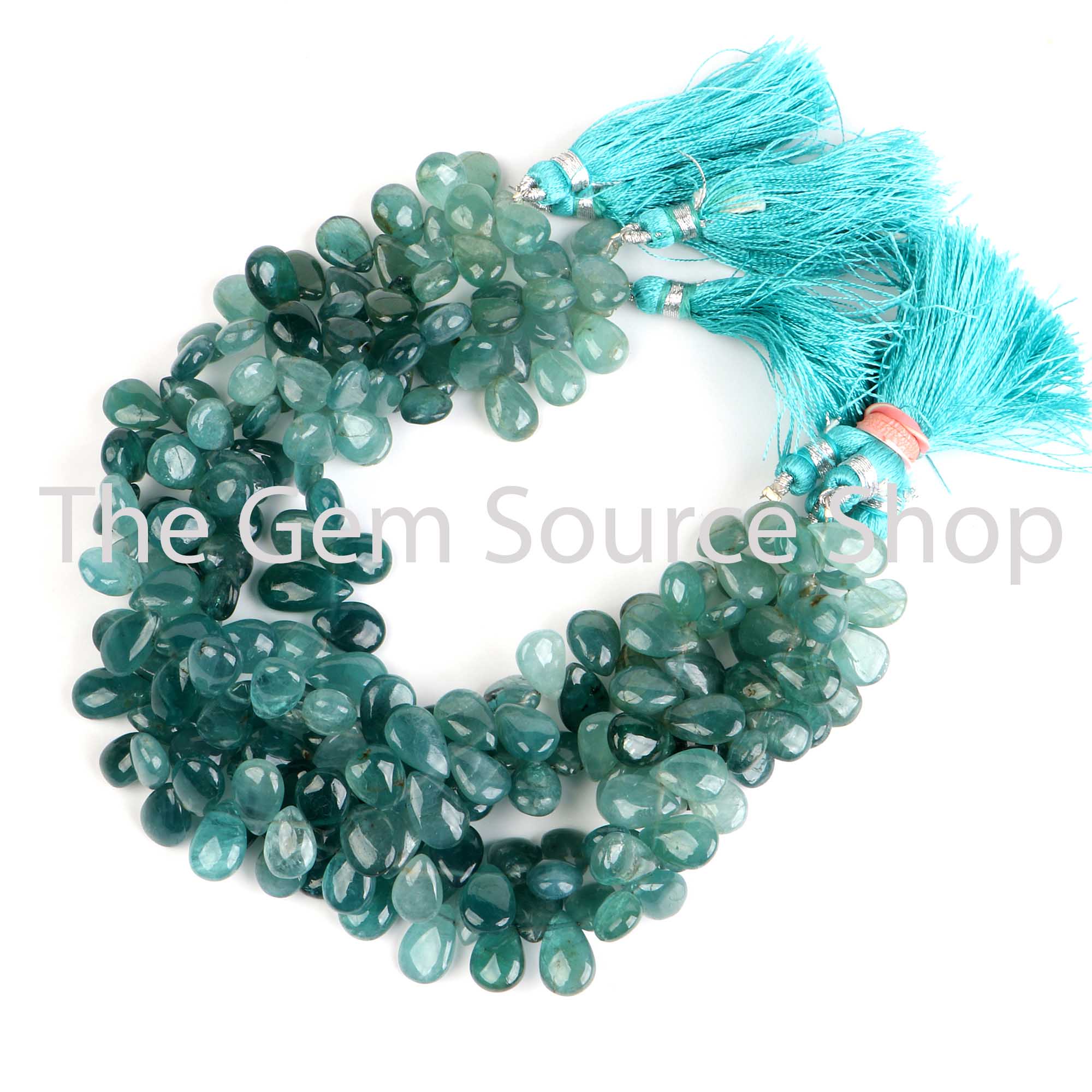 Natural Grandidierite Smooth Pear Shape Beads TGS-2545