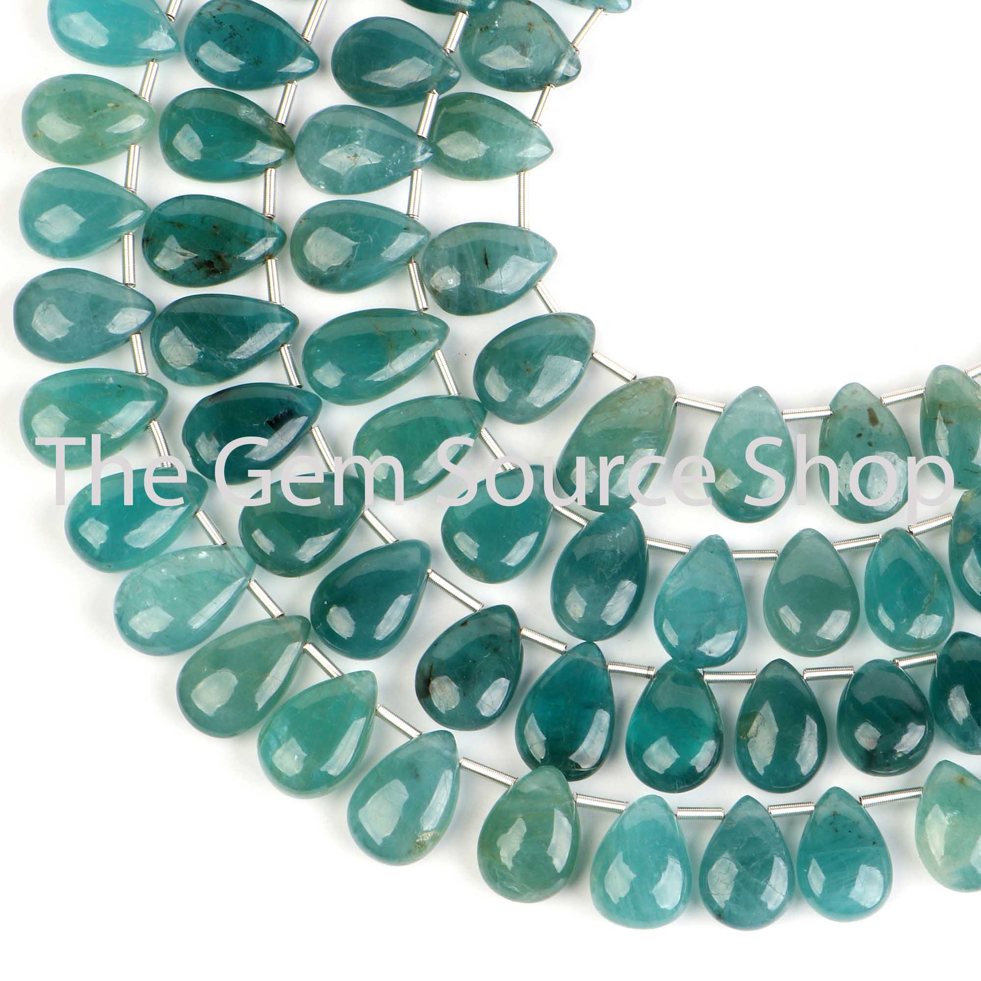Grandidierite Plain Smooth Pear Shape Gemstone Beads TGS-2546