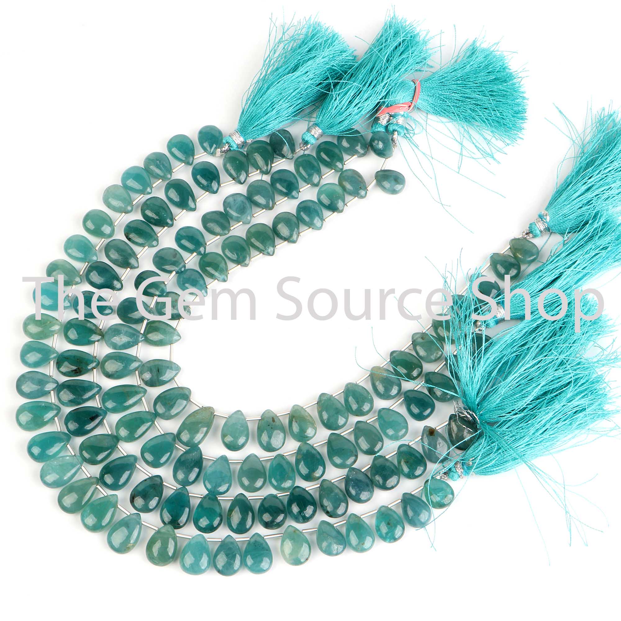 Grandidierite Plain Smooth Pear Shape Gemstone Beads TGS-2546