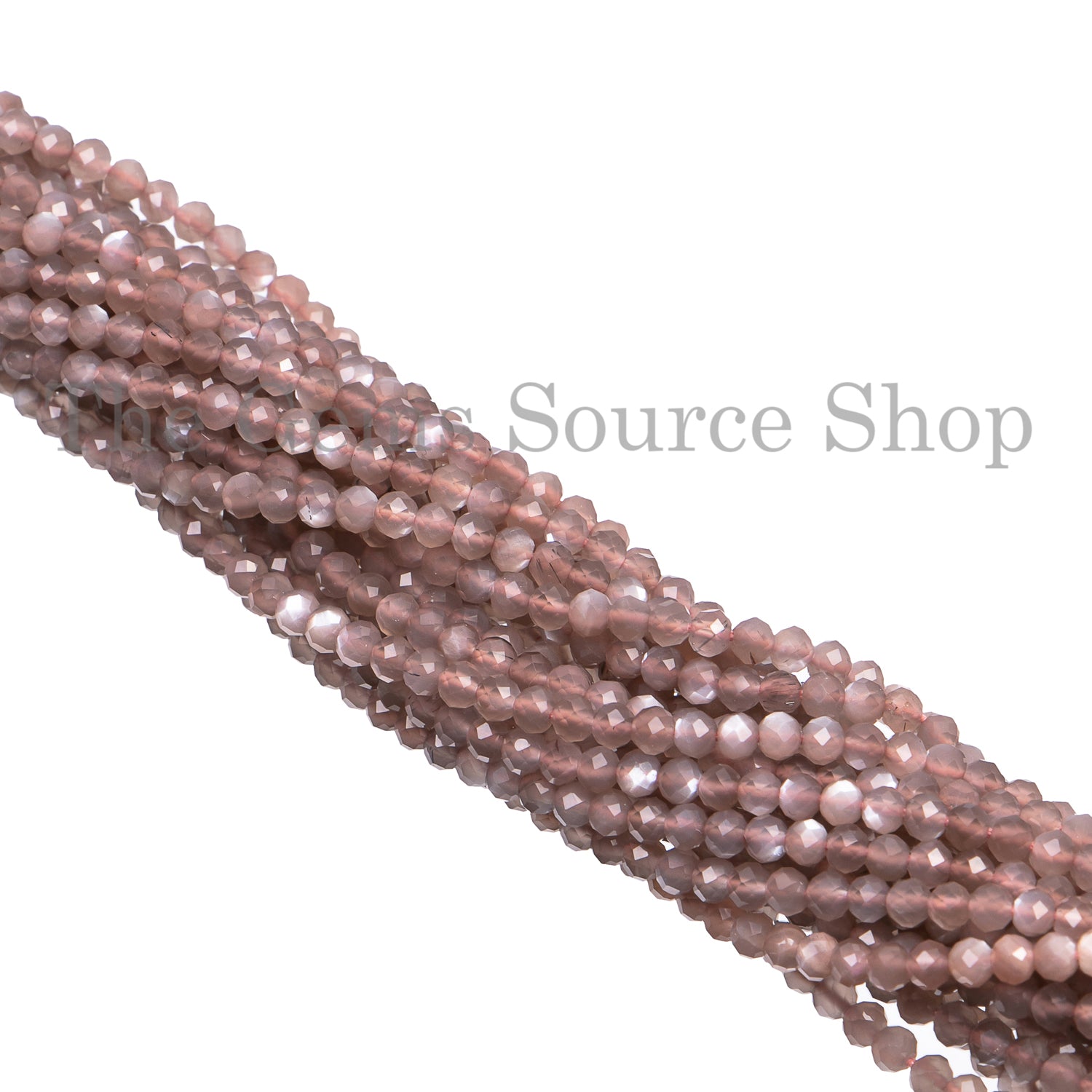 Chocolate Moonstone Beads, Moonstone Faceted Beads, Moonstone Rondelle Shape Beads