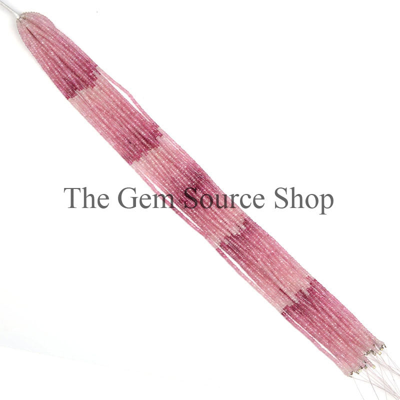 3-6MM Shaded Afghani Tourmaline Faceted Rondelle Shape Beads TGS-0274