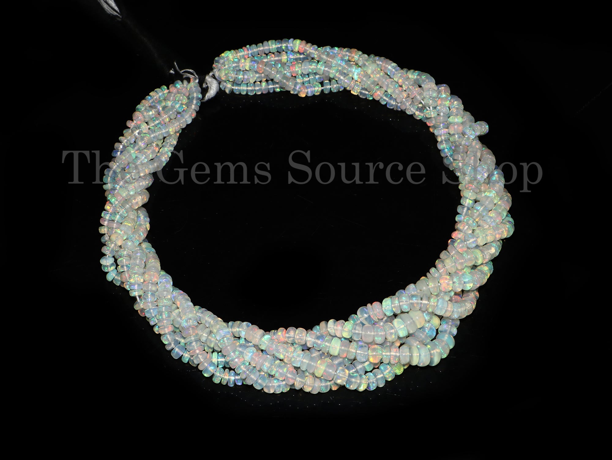 Ethiopian Opal Plain Rondelle, Smooth Rondelle Beads, Opal Rondelle Beads,
