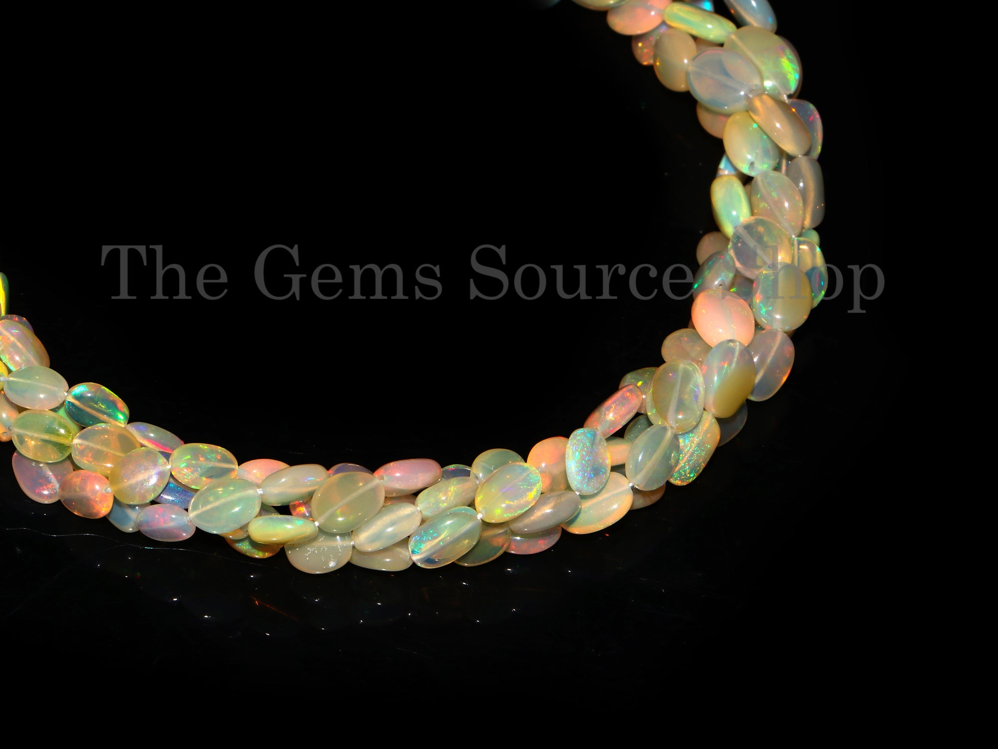 Ethiopian Opal Plain Oval Beads, Smooth Oval Briolette, Opal Beads Jewelry