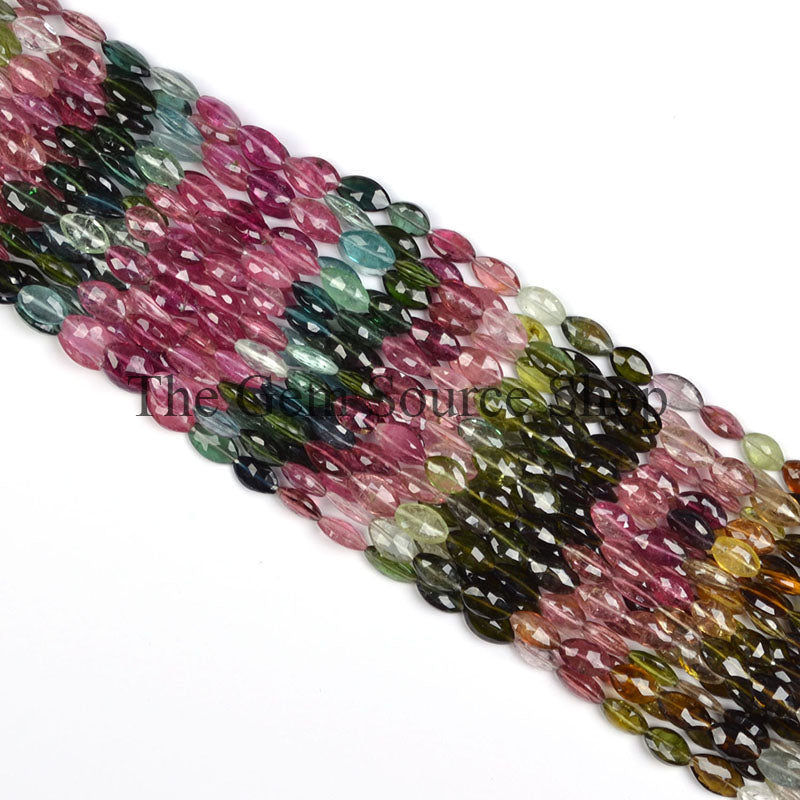 Multi Tourmaline Faceted Marquise Shape Beads TGS-0294