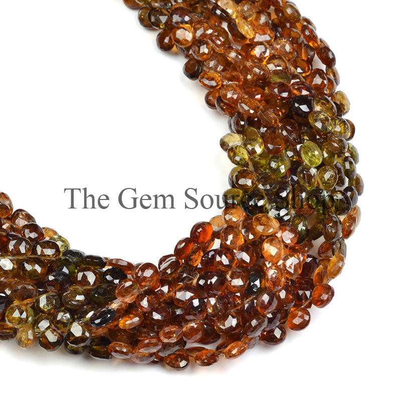 4-6mm Petro Tourmaline Faceted Heart Shape Beads TGS-0302