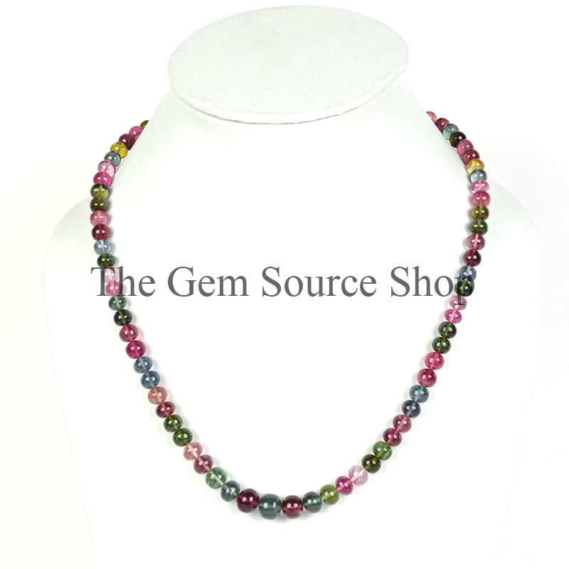 Multi Tourmaline Rondelle Beads