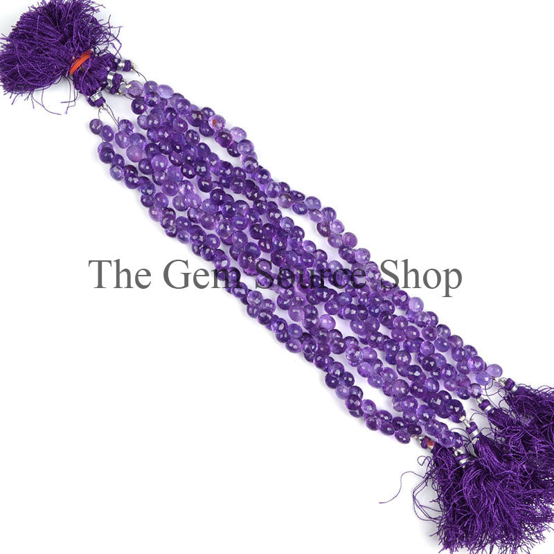 Purple Amethyst Pear Shape Beads