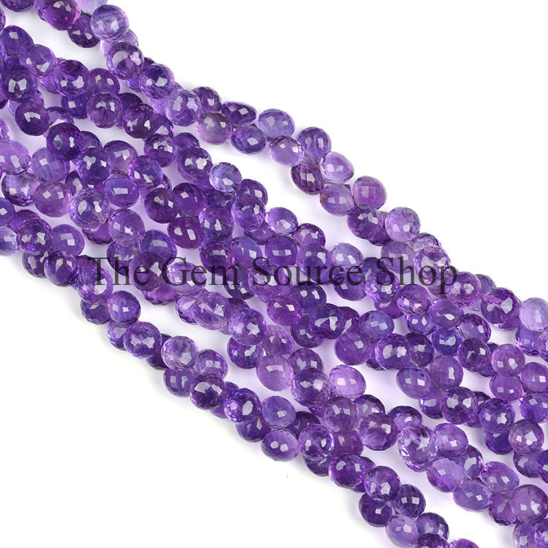  Purple Amethyst Onion Bead