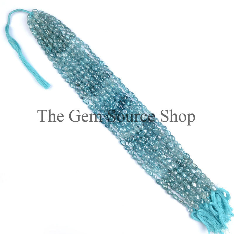 Natural Blue Zircon Beads, Zircon Smooth Nugget Beads, Plain Blue Zircon, Gemstone Beads