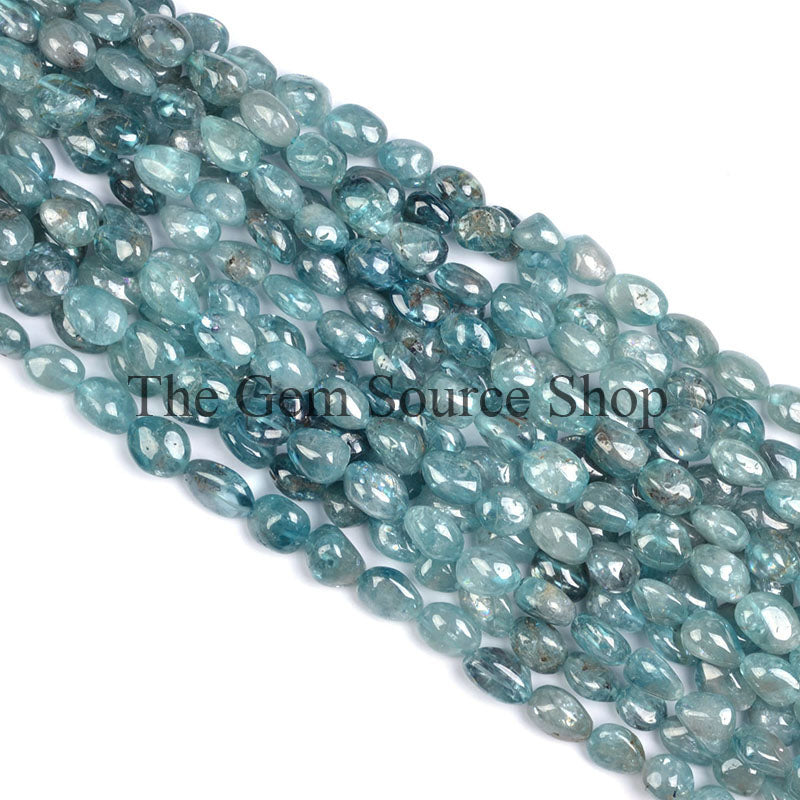 Blue Zircon Beads, Smooth Nugget Beads, Plain Zircon Beads, Plain Nugget, Gemstone Beads
