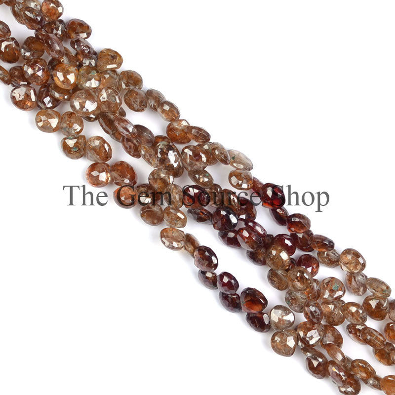 Shaded Brown Zircon Heart Shape 