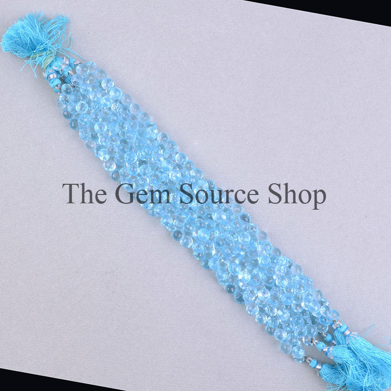 Sky Blue Topaz Onion Shape Beads, Briolette Onion Beads, Loose Beads For Making Jewelry