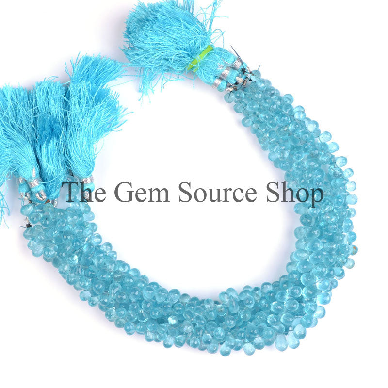 Apatite Beads, Apatite Drops Shape Beads, Apatite Faceted Beads, Apatite Gemstone Beads