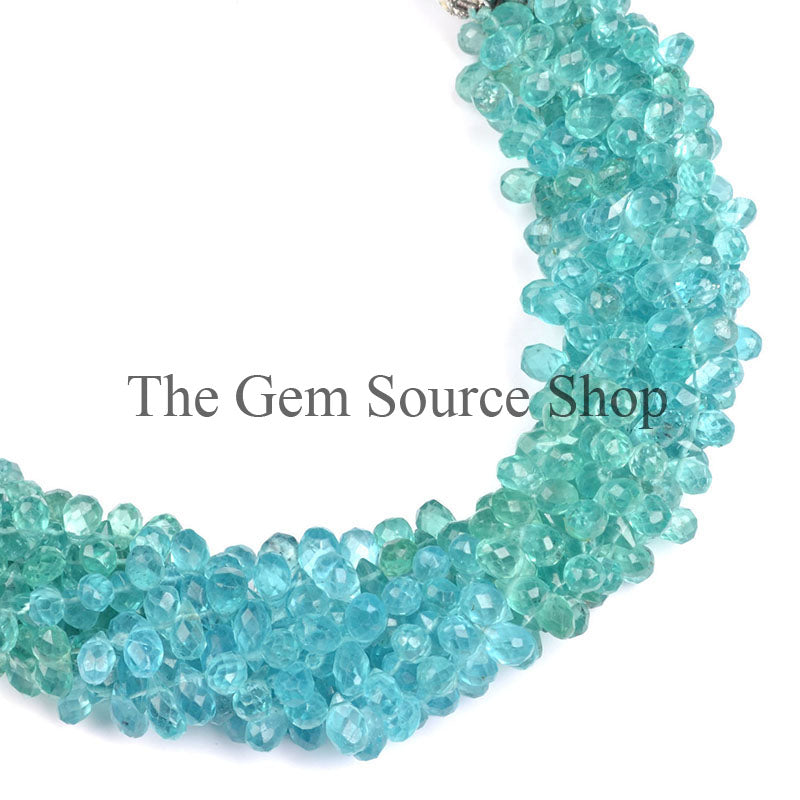Apatite Beads, Apatite Drop Shape Beads, Apatite Faceted Beads, Apatite Gemstone Beads