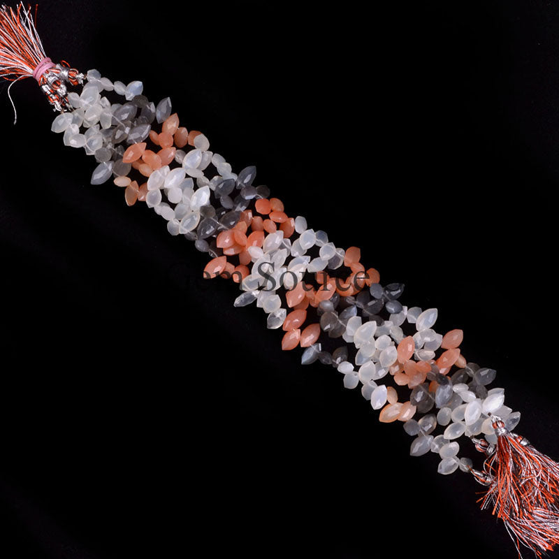 Multi Moonstone Beads, Moonstone Faceted, Marquise Shape Beads, Wholesale Gemstone Beads