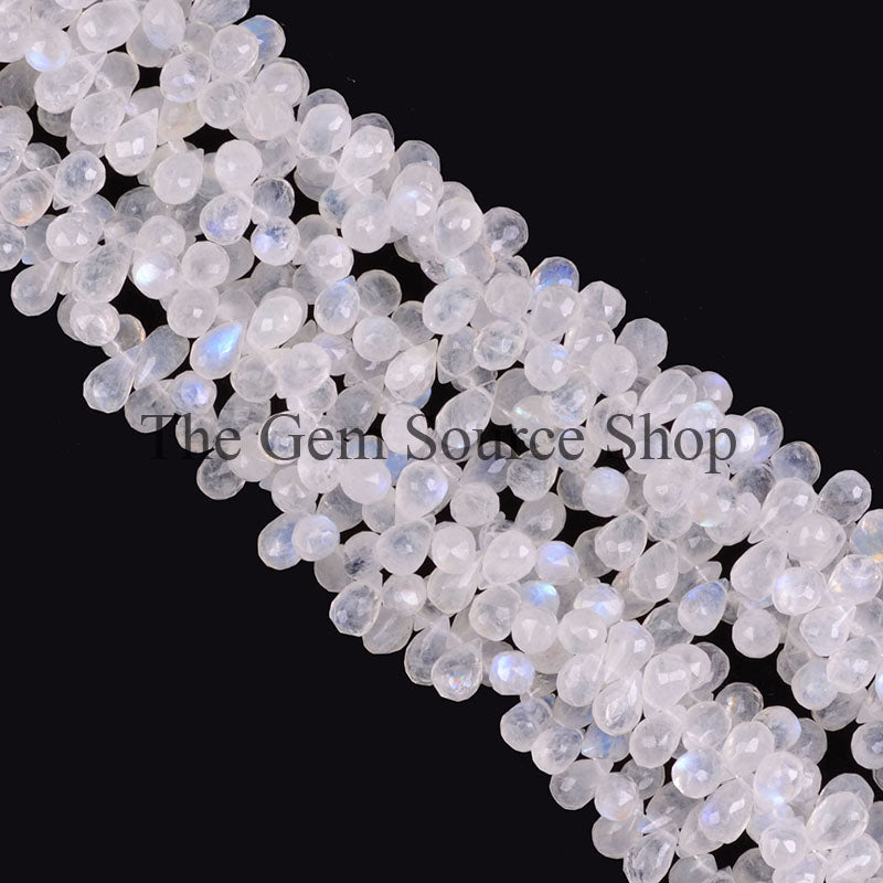 Rainbow Moonstone Top Drilled 