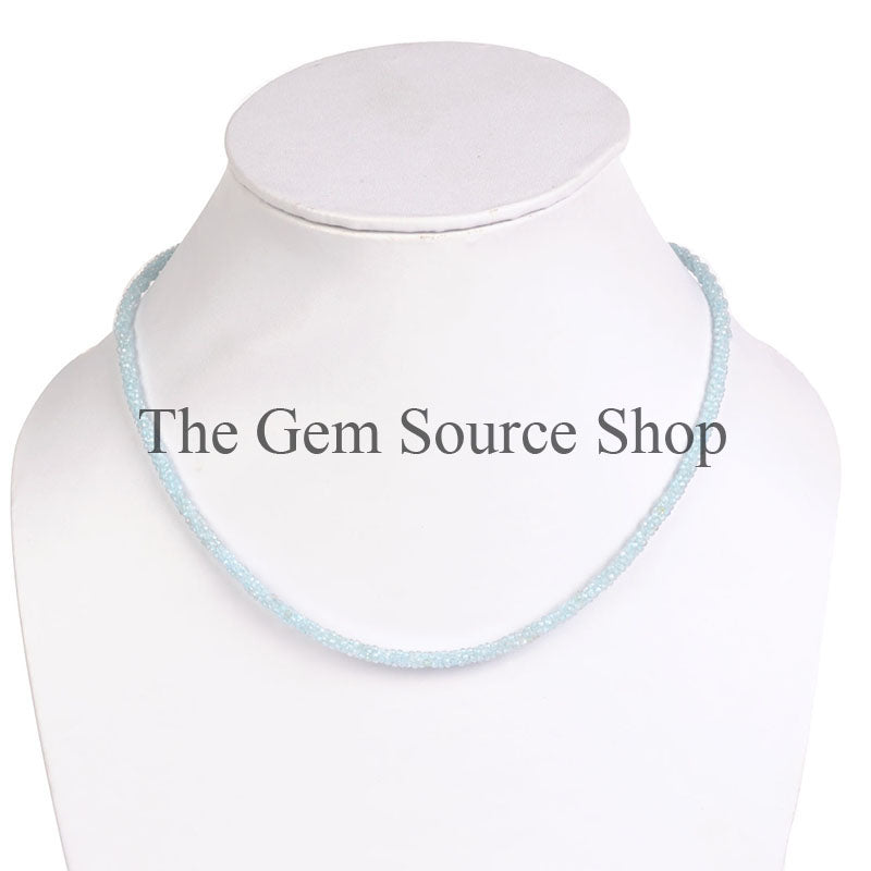 Aquamarine Beaded Necklace