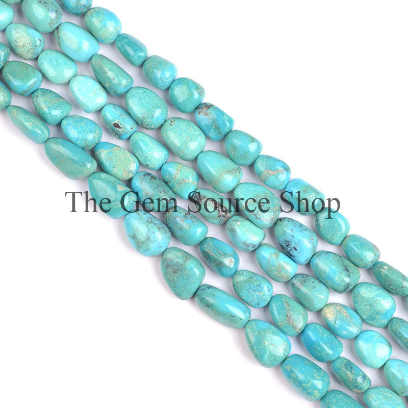 Turquoise Smooth Nugget Plain Fancy Loose Beads For Jewelry, TGS-0681