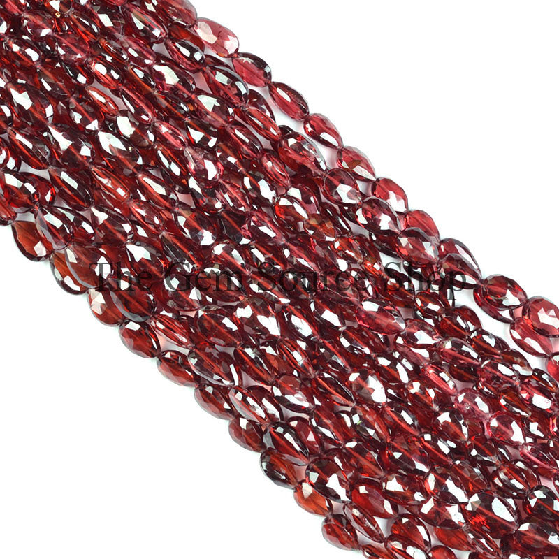 Mozambique Garnet Beads, Faceted Garnet Beads, Pear Shape Beads, Garnet Briolette Beads