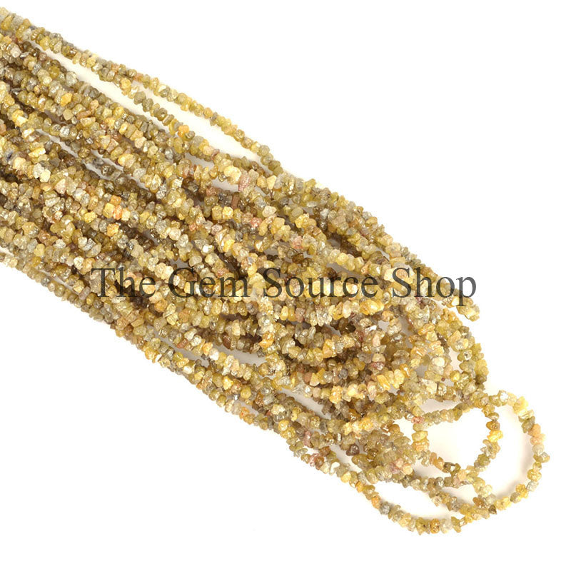 AAA Quality, Yellow Diamond Beads, Diamond Nugget Beads, Diamond Faceted Fancy Beads, Beads For Jewelry