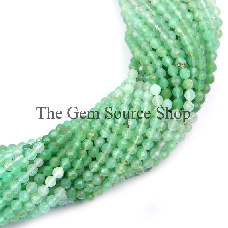 Shaded Chrysoprase Beads, Chrysoprase Faceted Beads, Chrysoprase Rondelle Beads, Chrysoprase Gemstone Beads