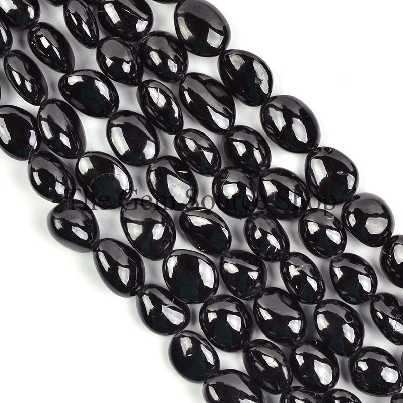 Black Spinel Beads, Smooth Black Spinel Nugget, Plain Nugget Beads, Wholesale Beads For Jewelry