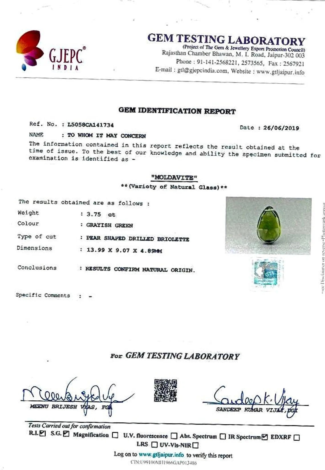 Natural Moldavite Beads, Moldavite Faceted Drop Beads, Moldavite Drop, Certificate Moldavite